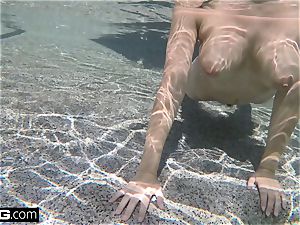 Valentina heads skinny dipping with her roadside mechanic