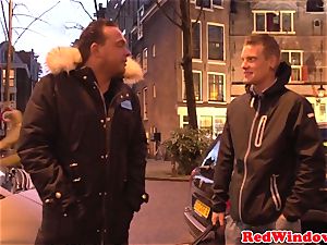 humungous Amsterdam escort cockriding tourist